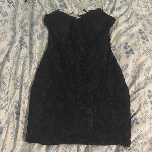 Amazon Black Sweetheart Sheath Dress